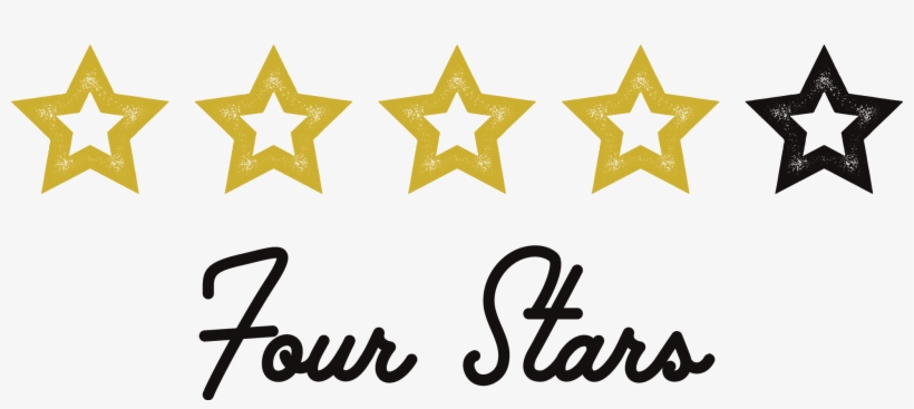 Four Stars - Four Out Of Five Stars, transparent png #3407559