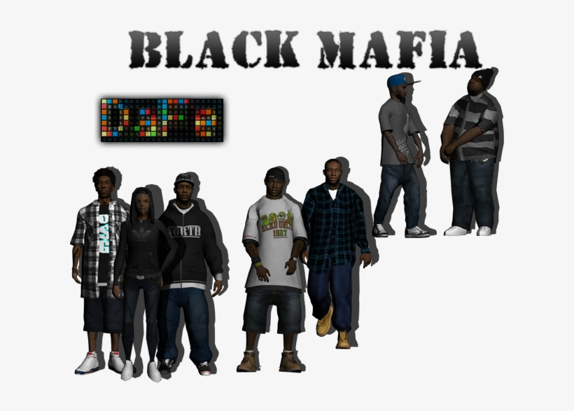 New Character Black Mafia For Gta San Andreas - Gta Sa Black Mafia Skins, transparent png #3407932