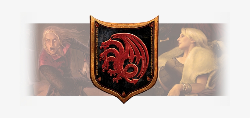 Targaryen Art Shield - Game Of Thrones Lcg: 2nd Edition - Stormborn Play Mat, transparent png #3408729