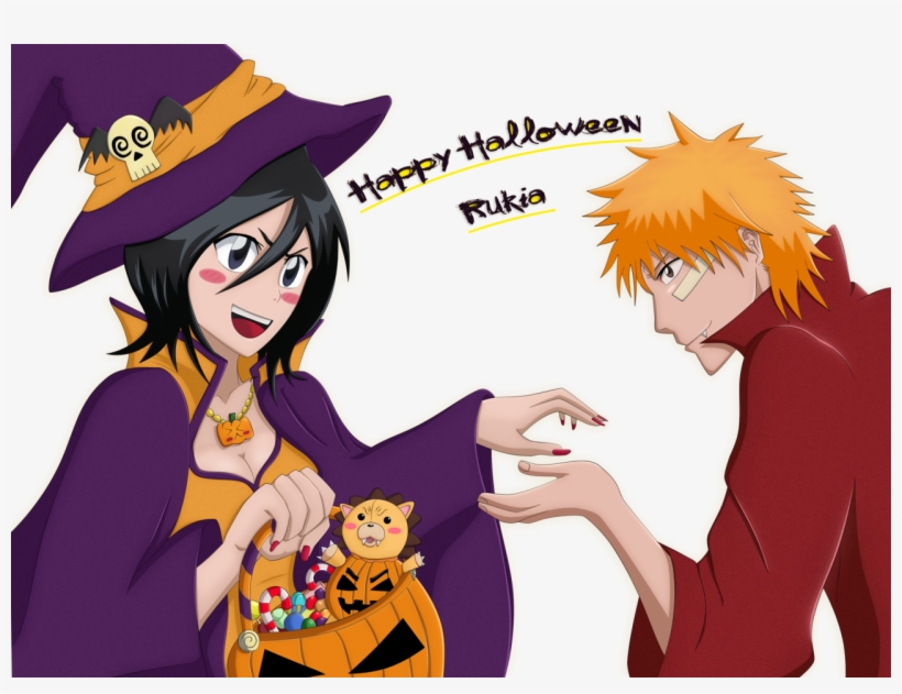 29 Images About Anime On We Heart It - Ichigo Y Rukia Halloween, transparent png #3408935