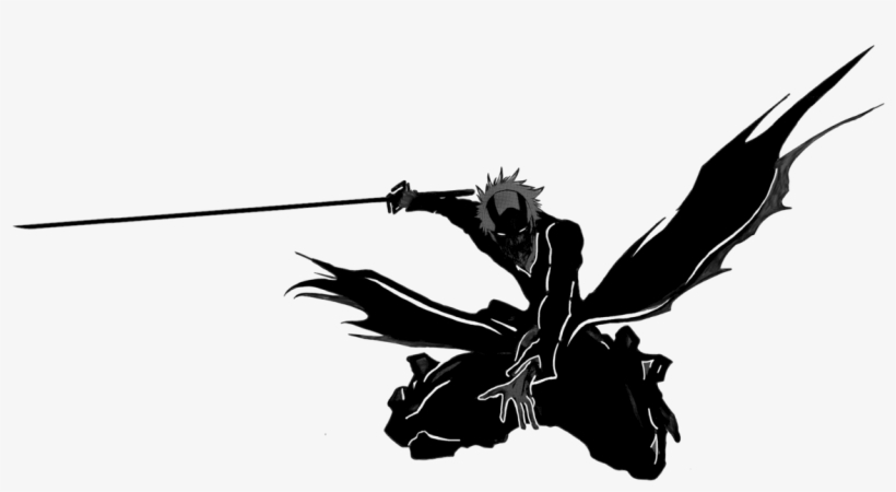 Hollow Ichigo Black And White, transparent png #3409016