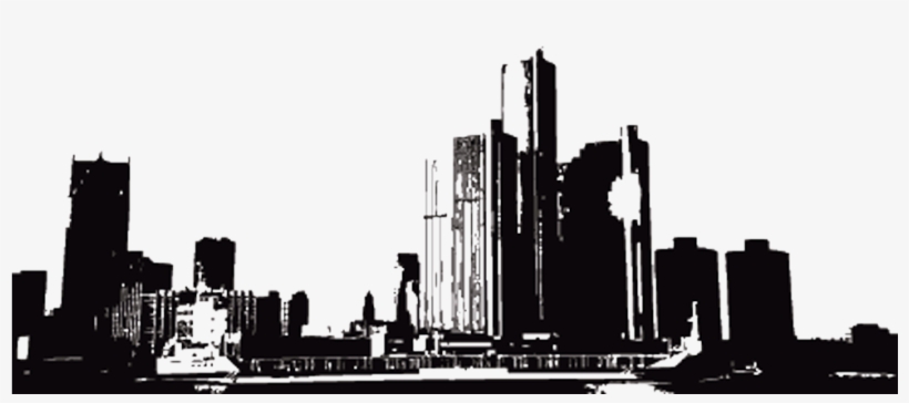 Detroit - Detroit City Skyline Png, transparent png #3409070