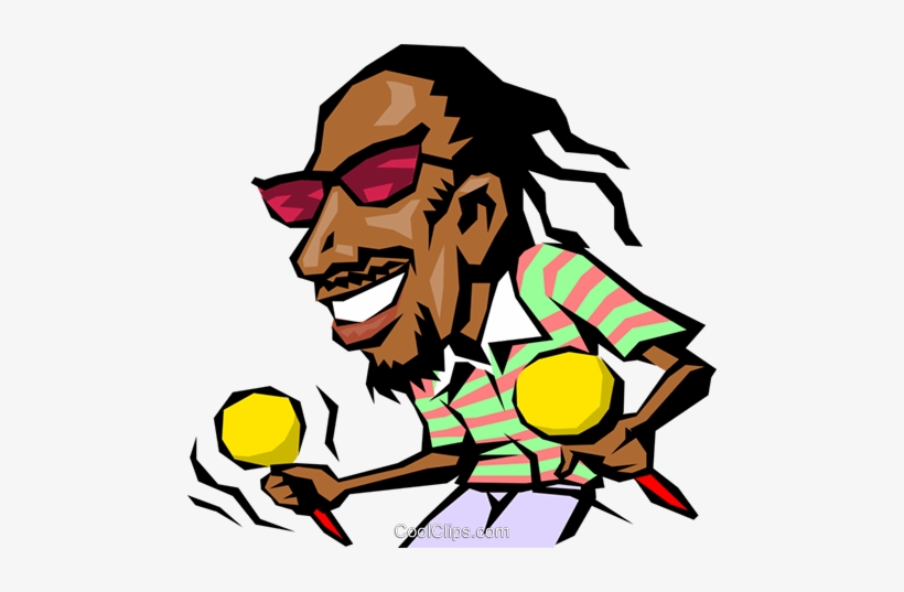 Cartoon Caribbean Musician Royalty Free Vector Clip - Cartoon Jamaican Man, transparent png #3409169