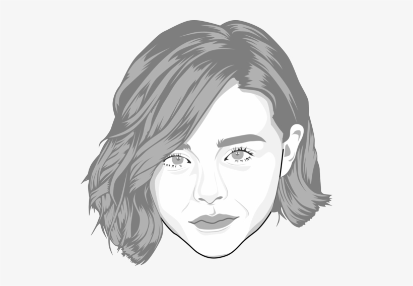 Chloë Moretz The Rising Star Caricate Of Chloë Moretz - Drawing, transparent png #3409200