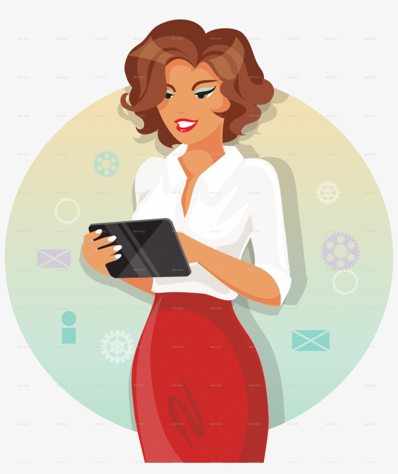 Businesswoman Clipart Png Download - Girl, transparent png #3409589