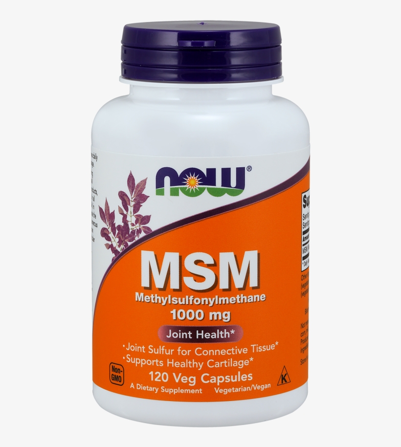 Msm 1000 Mg Veg Capsules - Now D-mannose - 500mg, transparent png #3410052