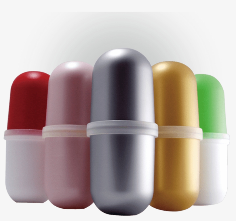 Buder Colorful Capsule Shaped Case - Capsule, transparent png #3410265