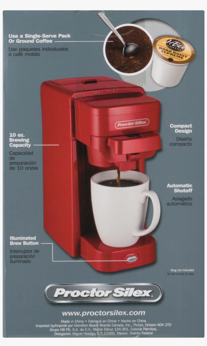 Proctor Silex 12-cup Switch Coffee Maker - White, transparent png #3410735
