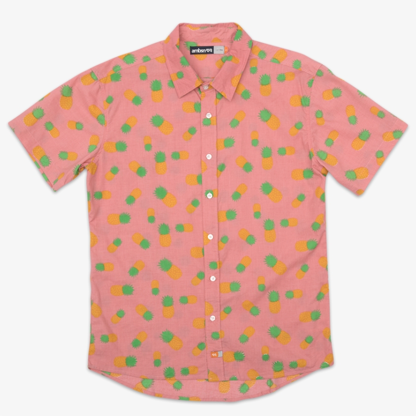 Selected Pineapple Express Woven - Polo Shirt, transparent png #3410753