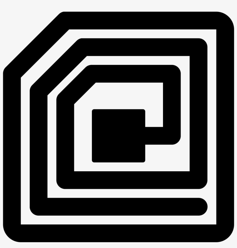 It Looks Like The Outline Of A Computer Chip Of Some - Rfid Tag Icon, transparent png #3410805