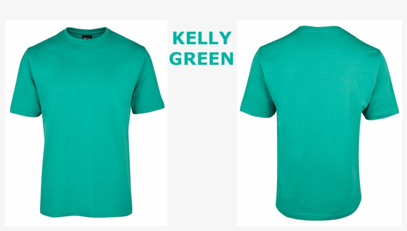 Custom Printed Unisex T Shirts Kelly Green - Green T Shirt Png, transparent png #3410886