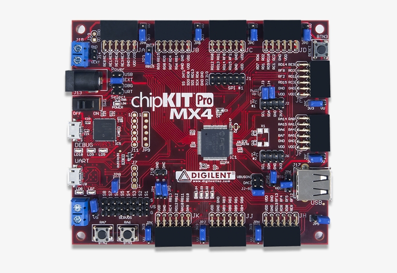 Chipkit Pro Mx4 - Digilent 410-295 Chipkit Pro Mx4 Chipkit Pro Mx4 Board, transparent png #3410939