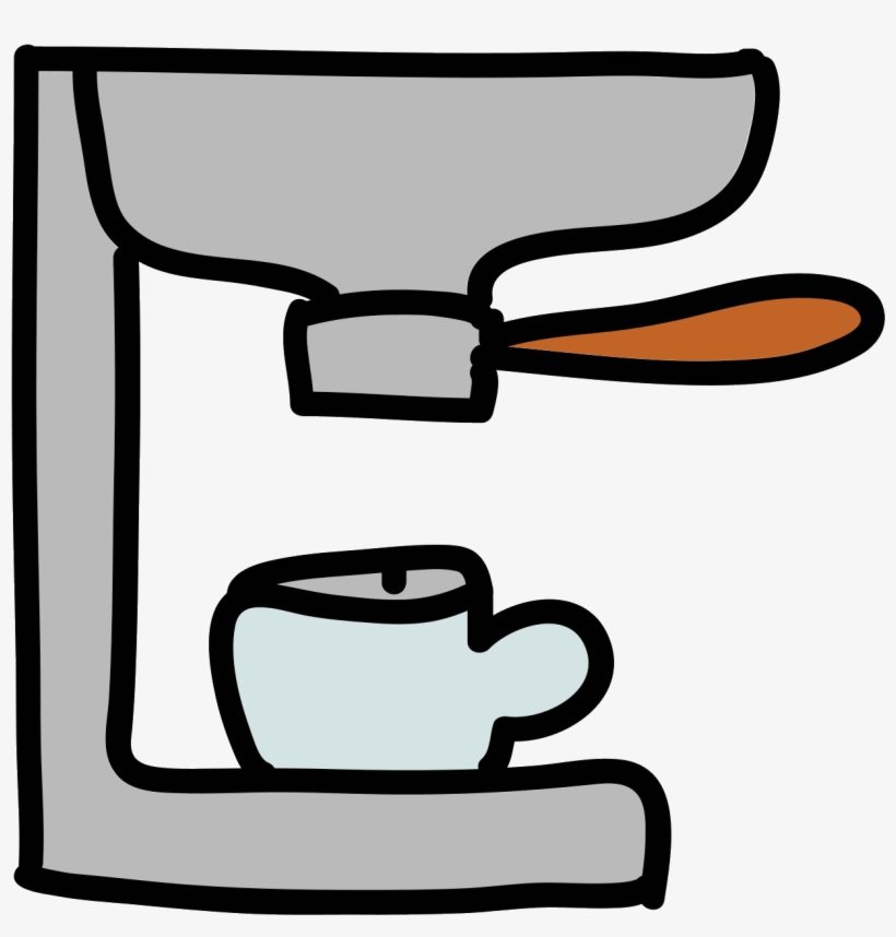 Coffee Maker Icon - Drawing, transparent png #3411043