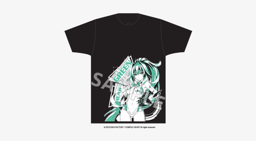 Green Heart - T-shirt, transparent png #3411145