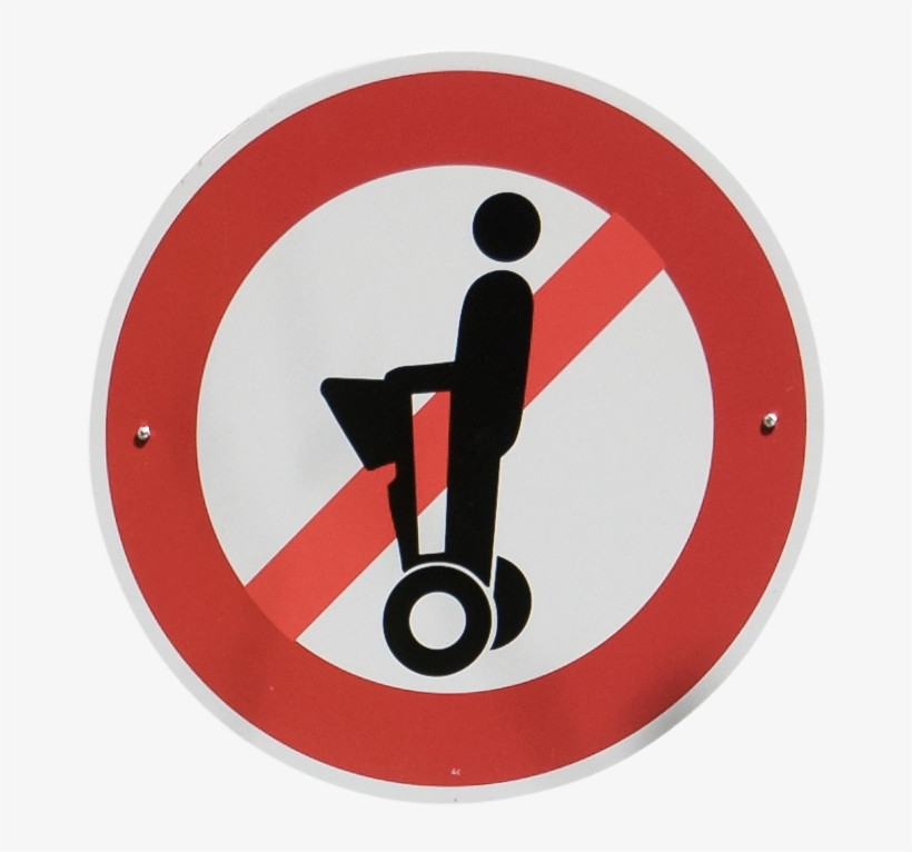 Segway Prohibition Sign Crop - Brands2life, transparent png #3411240