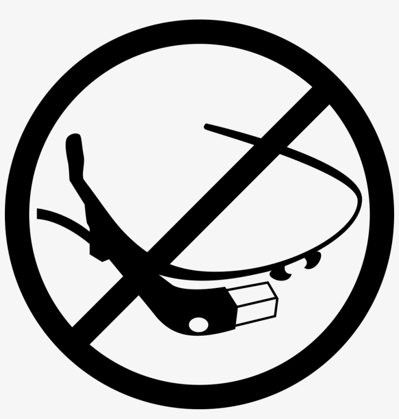 Google Glasses Tool Prohibition Sign Comments - Mac In The Pouring Rain, transparent png #3411263