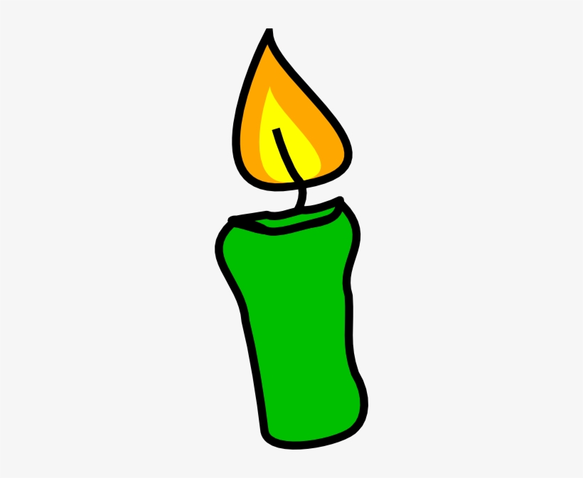 Clip Arts Related To - Green Candle Clipart, transparent png #3411583