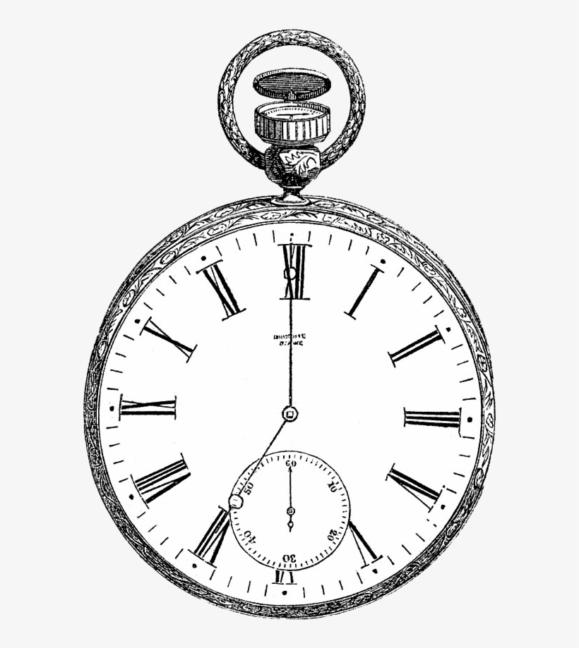 Free Vintage Digital Stamp Old Pocket Watch 669×888 - Pocket Watch Clip Art, transparent png #3411818