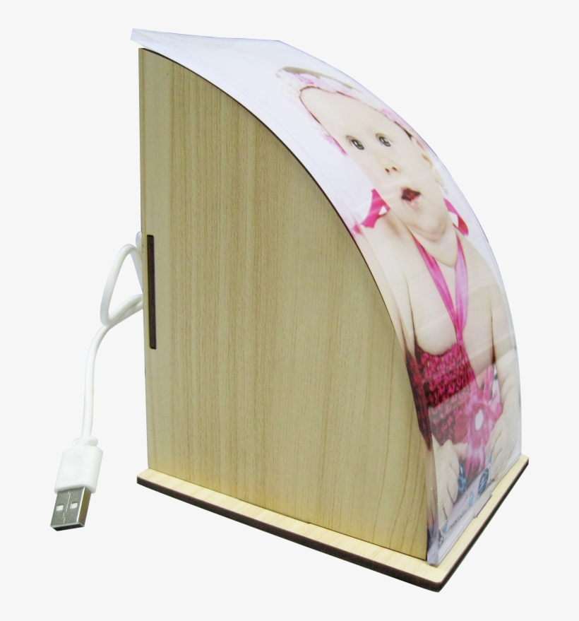 Sublimation Cute Curve Shaped Personalised Desk Lamp - Plywood, transparent png #3411966