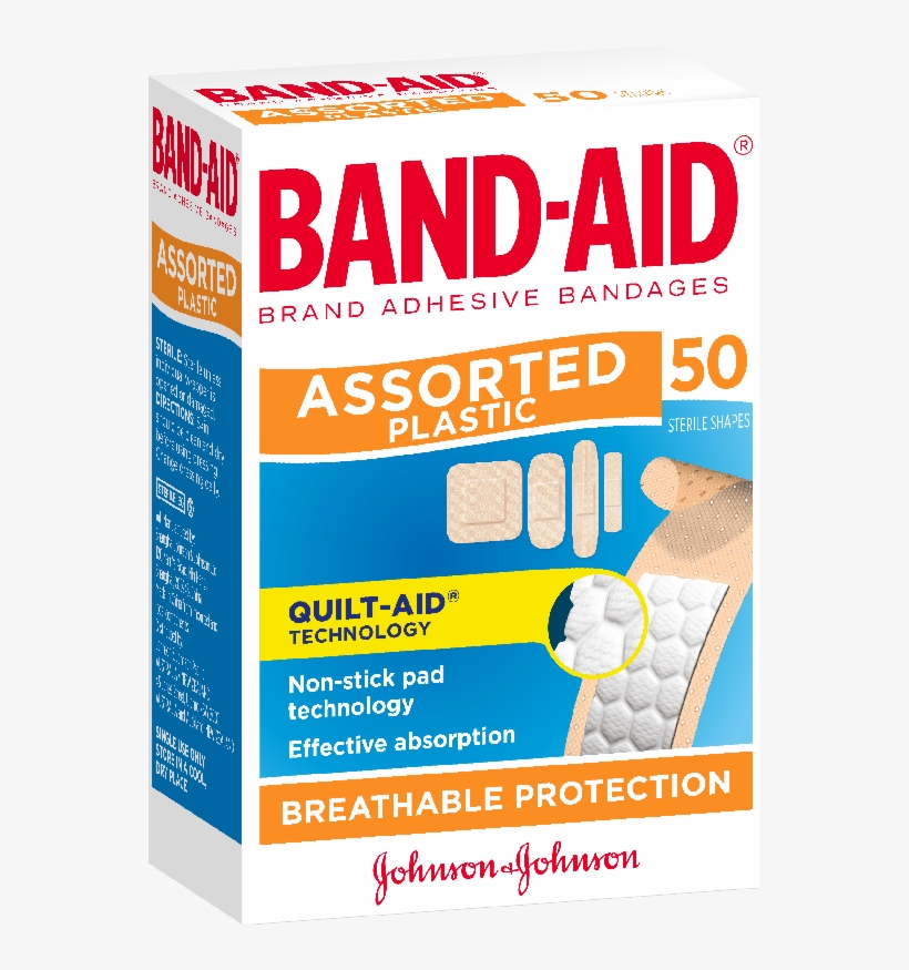 Ba Plastic Assorted 50 - Band Aid Assorted 50, transparent png #3412465
