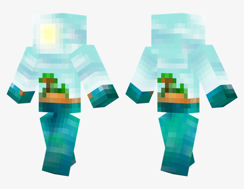 Tropical Island - Minecraft Skin Water Melon Skins, transparent png #3412561