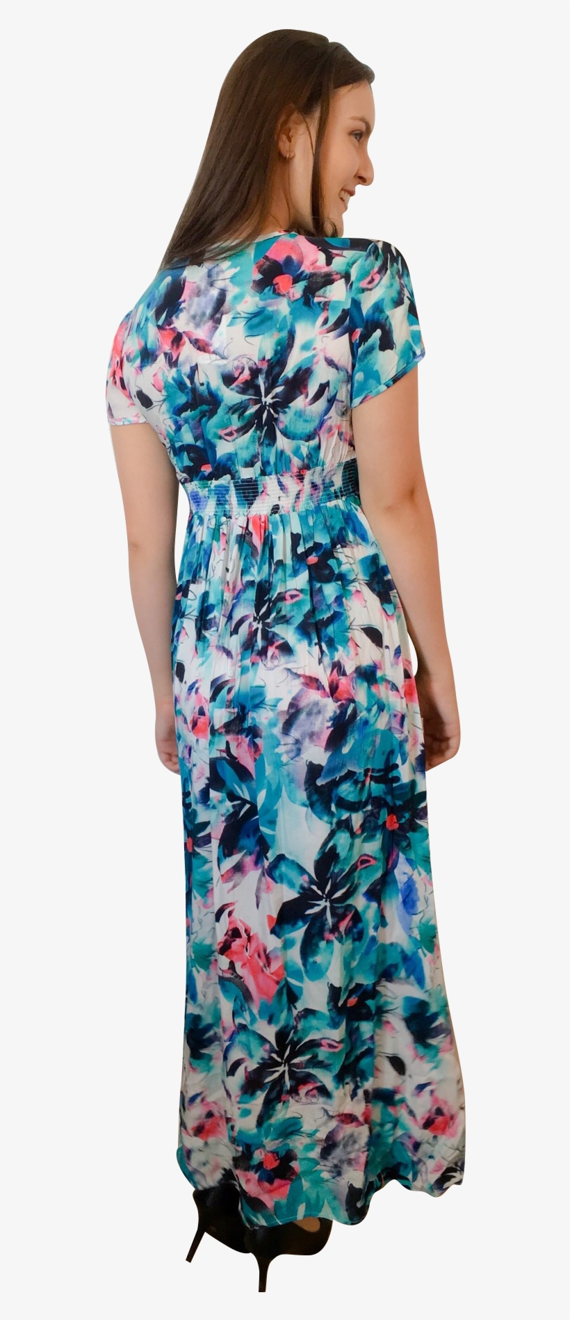 Tropical Island Maxi Dress - Dress, transparent png #3412602