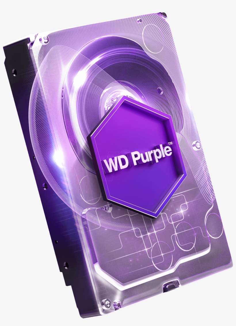 Wd Purple Surveillance Hard Drive 4 Tb Western Digital - Wd 4tb 3.5 Inch Purple Surveillance Internal Hard Drive, transparent png #3413642