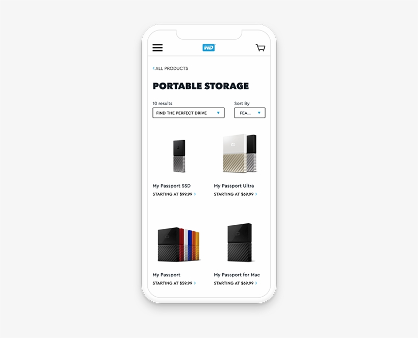 Western Digital Iphone Interface With Product Search - Product, transparent png #3414121