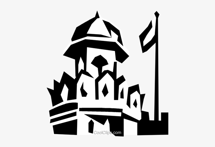 Red Fort, India Royalty Free Vector Clip Art Illustration - Red Fort Vector Png, transparent png #3414310
