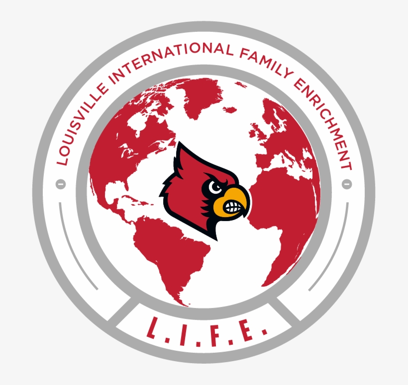 Louisville International Family Enrichment - Ncaa Louisville Cardinals Small Static Decal, transparent png #3414383