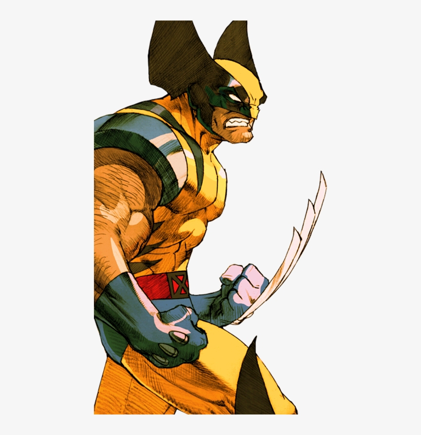 Logan Wolverine, Marvel Vs, Figurative Art, X Men, - Marvel Vs Capcom 2 Png, transparent png #3414431