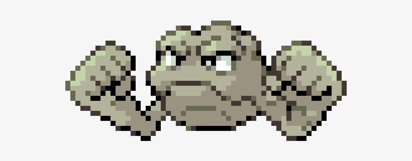 Geodude - Pokemon Geodude Pixel Art - Free Transparent PNG Download - PNGkey
