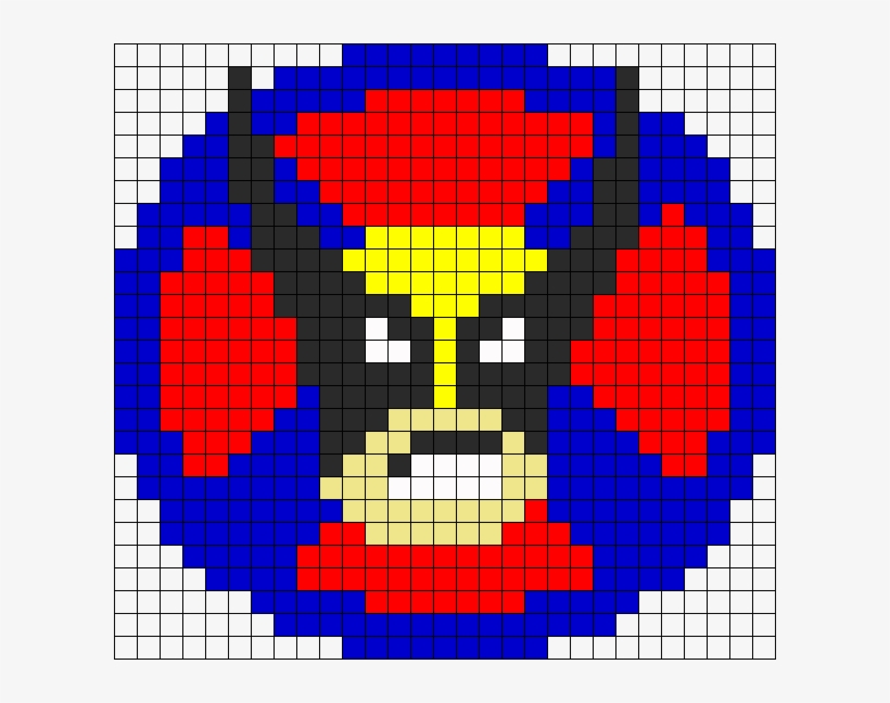 Wolverine Comic Logo Perler Perler Bead Pattern / Bead - Wolverine Logo Perler Beads, transparent png #3414720