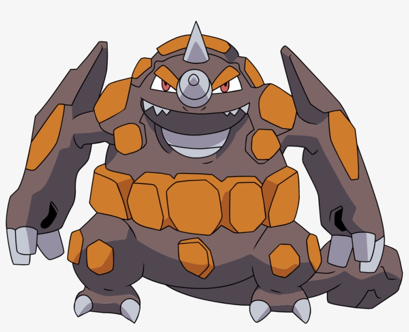 Rhyperior, Rhyperior - Brown And Orange Pokemon, transparent png #3415056
