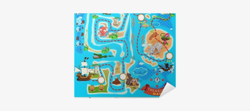 Treasure Map Cartoon, transparent png #3415384