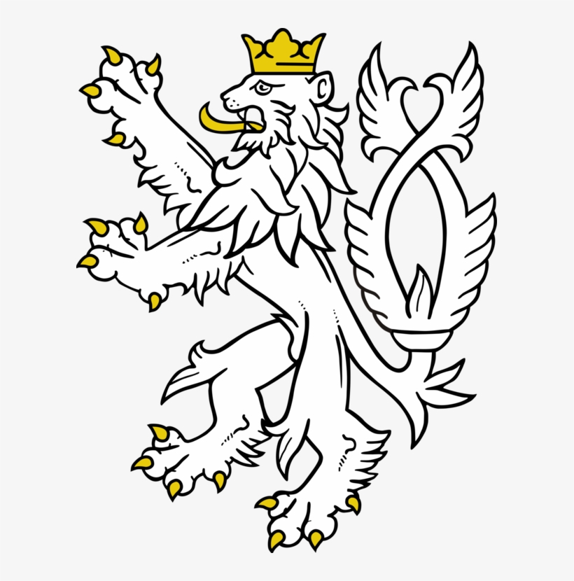 Lion Heraldry Coat Of Arms Of The Czech Republic Crest - Czech Lion Png, transparent png #3416289