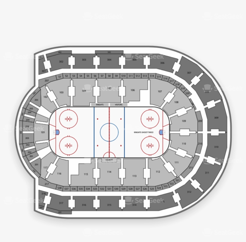 Philadelphia Flyers Seating Chart Map Seatgeek Png - Budweiser Gardens, transparent png #3416290