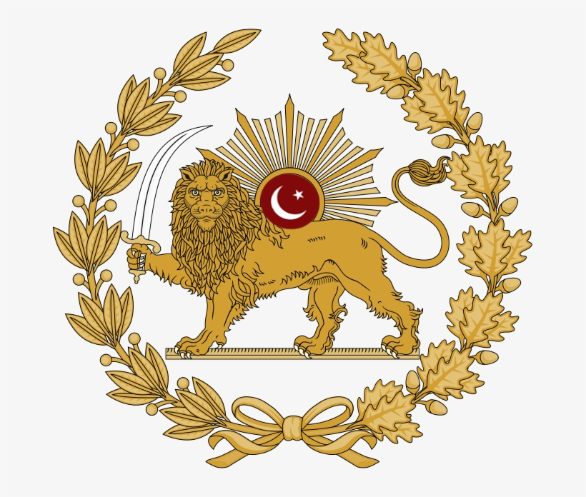 Lion And Sun Emblem Of Urdustan - Persian Lion And Sun Tattoo, transparent png #3416397