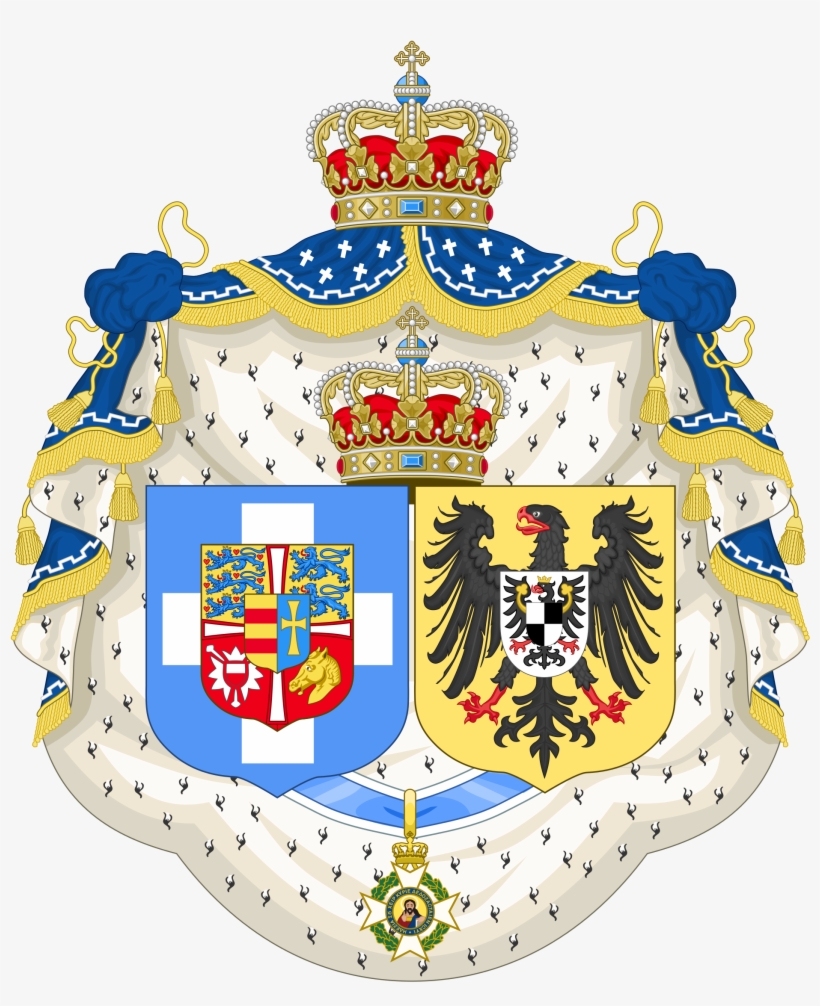 Prussia Clipart Lion - Coat Of Arm Of Greece, transparent png #3416585