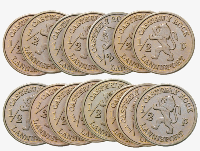 15 Loren Lannister Half-pennies Gaming Coins, transparent png #3416827