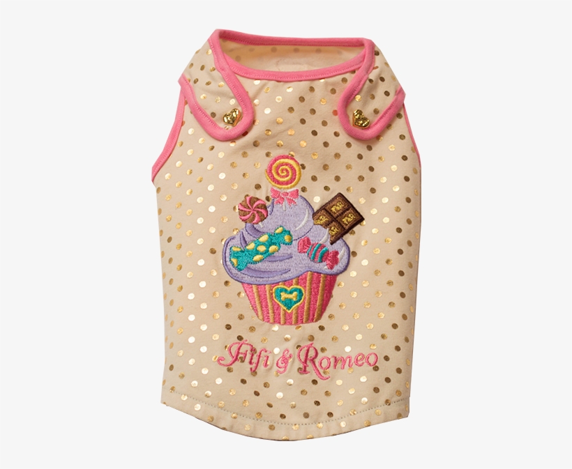 Fifi & Romeo Limited Edition Cupcake Cotton Tank Top - Dessert, transparent png #3416936