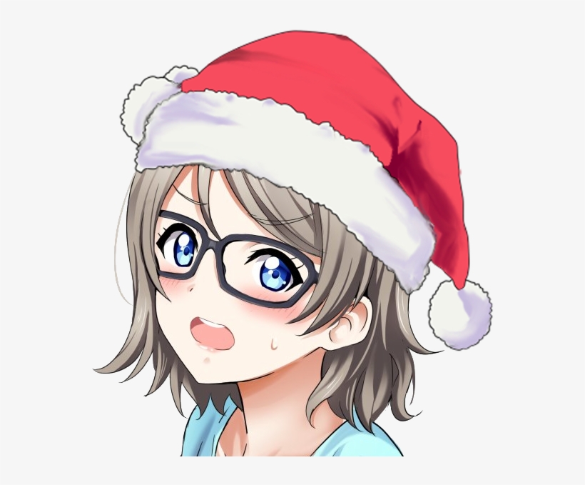 343kib, 624x624, 1511935030964 - Anime Santa Hat Png, transparent png #3416940