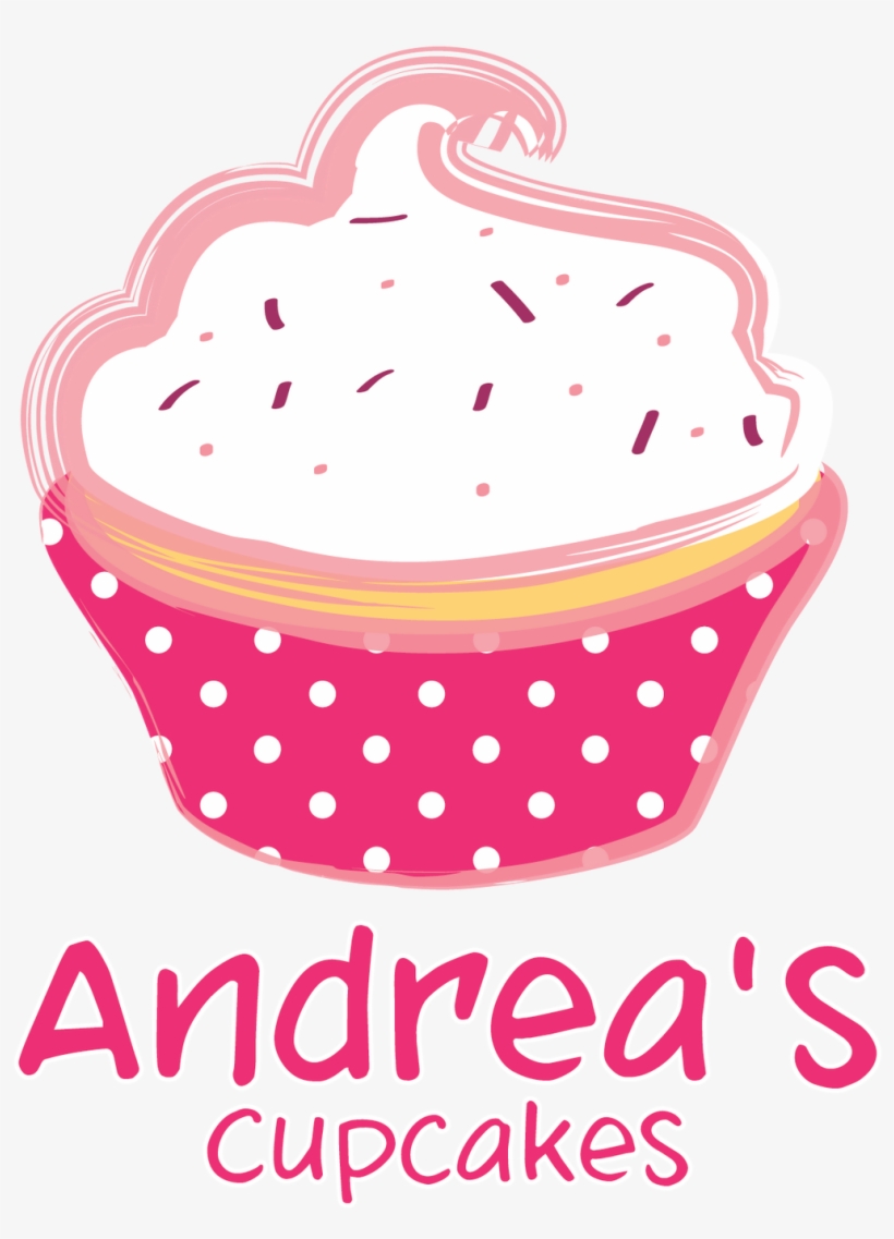 Pink Cupcake Logo - Cupcakes Graphic Design Png, transparent png #3416942