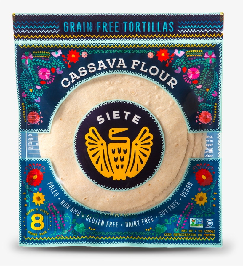 Cassava & Coconut Tortillas - Siete Cassava Flour Tortillas, transparent png #3417534