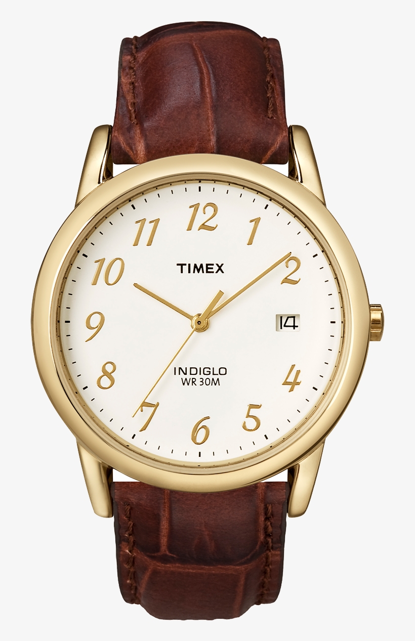Easy Reader 35mm Leather Strap Watch Gold-tone/brown/natural - Daniel Wellington Watch Brown, transparent png #3418738