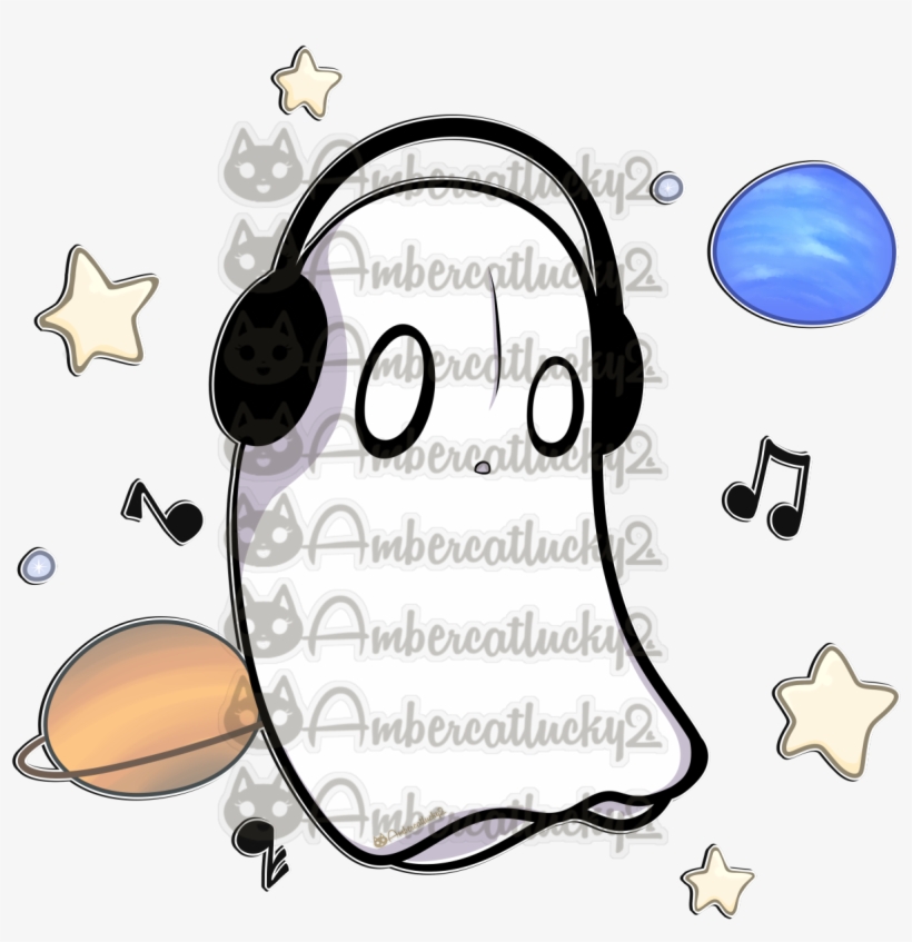 Dj Space Ghost Napstablook U Vu Silly Self-depreciating - Napstablook Dj, transparent png #3419715