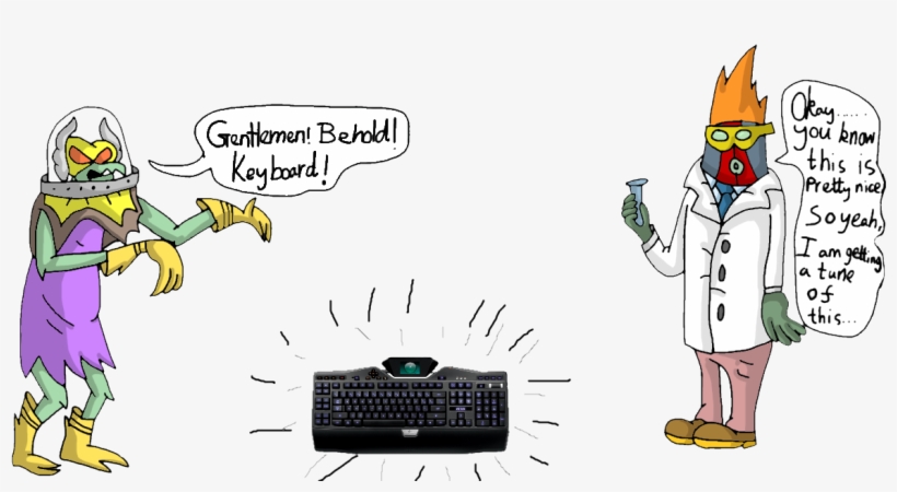 And Moltar From Space Ghost - Logitech G19 Keyboard For Gaming Wired Keyboard, transparent png #3419834