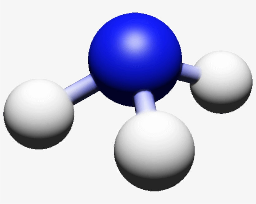 Ammonia Ball And Stick Model, transparent png #3420244