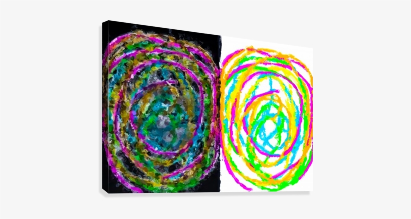 Colorful Circle Pattern Drawing Abstract With Black - Drawing, transparent png #3421205