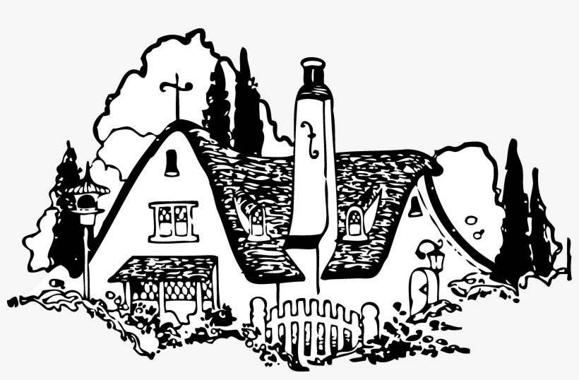 Vintage House Clip Art - Vintage House Clipart, transparent png #3421497